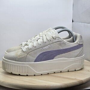 Women's Size 9.5 - Puma WMNS Karmen 2 Platform Nu Warm White Grey 406592-02‎